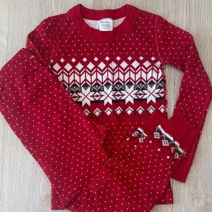 Hanna Andersson Red and White Kids Pajama Set